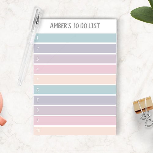 Teacher Personalized Notepad Custom Teacher Pad Teacher Etsy