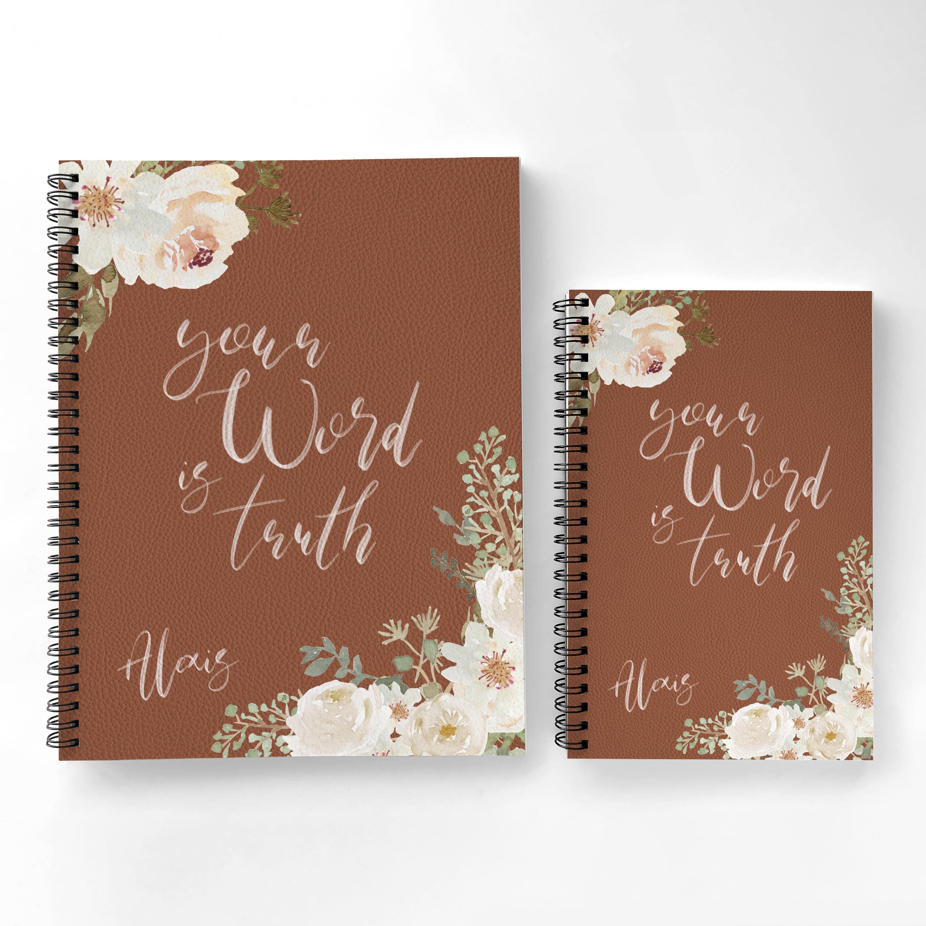 Personalized Spiral Notebook | Scripture Journal | Custom Bible ...