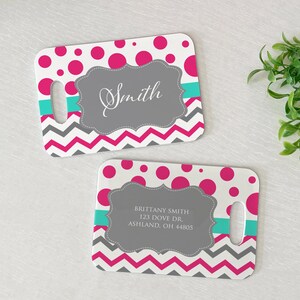 Luggage Tag | Personalized Bag/Luggage Tag | Kids Backpack Tag | Diaper Bag Tag | Custom Bag Tag | Travel Accessory | Bright and Beautiful