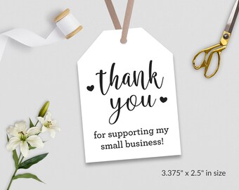 Thank You Tag, Packaging Tag, Favor Tag, Gift Tag, Die Cut Tag, Custom Favor Tag, Printed Tags, Hang Tag, Product Tags, Minimalist Favor Tag