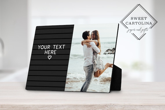 Photo Gift Plaque With Easel, Home Decor Photo Easel, Personalized