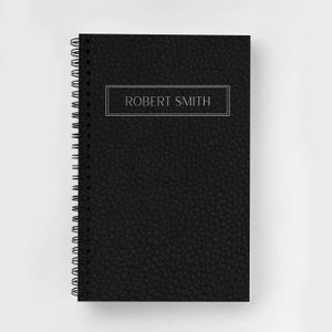 Personalized Spiral Notebook | Personalized Journal | Custom Journal Spiral Notebooks | Personalized Gifts | Masculine Notebook