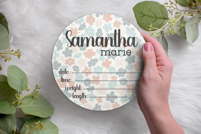 Acrylic Birth Announcement Sign Newborn Baby Hospital Sign - Etsy