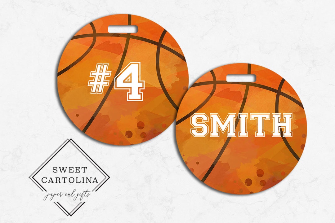 Basketball Luggage Tag Personalized Bag/luggage Tag Kids Backpack Tag