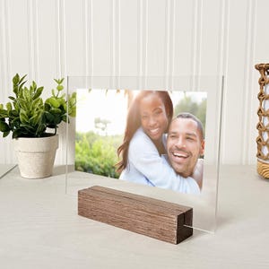 Personalized Photo Plaque, Valentine&#39;s Day Couple Gift, Gift for Him, Photo Wedding Gift, Photo Frame, Gifts for Mom, Acrylic Photo Only