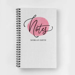 Personalized Spiral Notebook | Personalized Journal | Custom Journal Spiral Notebooks | Personalized Gifts | Watercolor Seal