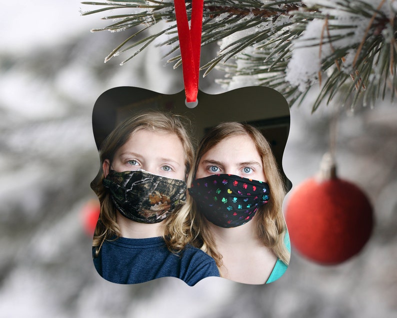 Pandemic Ornament Personalized Photo Ornament Quarantine Holiday Gift 2020 Covid Photo Ornament Custom Ornament Pandemic