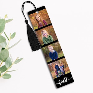Personalized Bookmark, Custom Bookmark, Photo Bookmark, Personalized Gift, Readers gift, Gift for Mom, Metal Bookmark, Love, Faith, Family