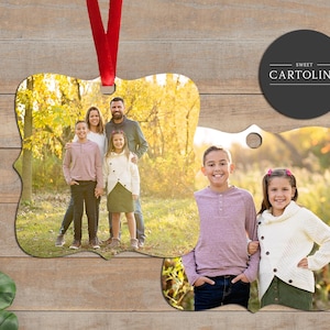 Photo Ornament, Personalized Photo Ornament, Custom Ornament, Christmas Ornament, Holiday Gift, Christmas Gift, Freestyle Square Ornate
