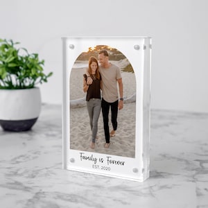 Personalized Photo Gift, Custom Photo Block, Photo Stand, Photo Frame, Magnetic Photo Block, Photo Decoration,Gifts for Her,Vertical Archway