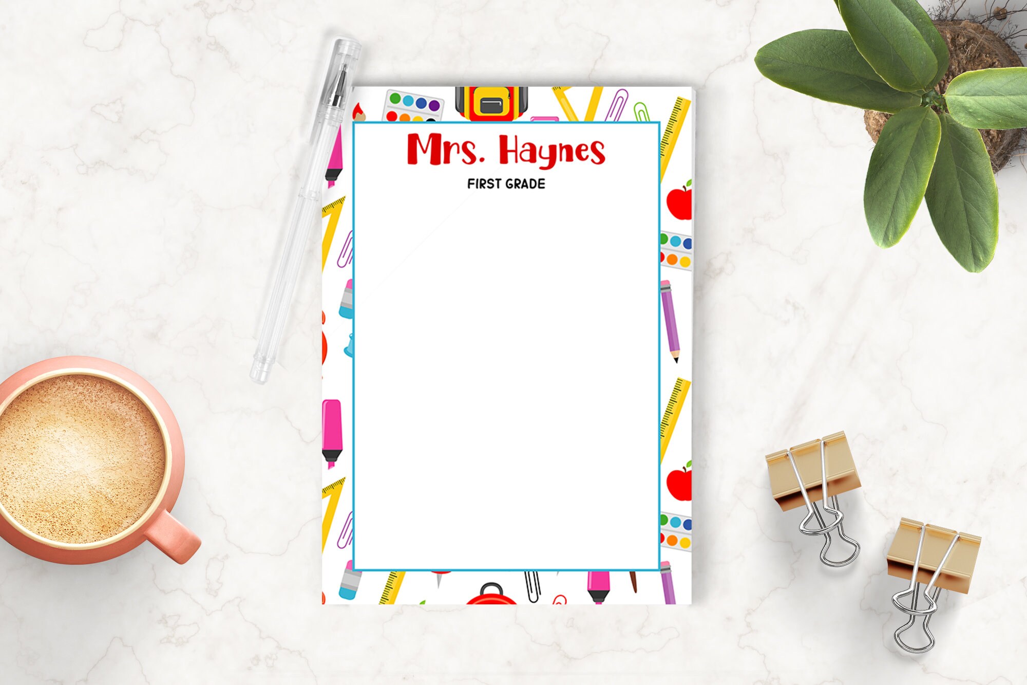 Teacher Personalized Notepad Custom Teacher Notepad Teacher | Etsy