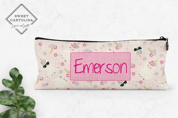 Personalized Pencil Case Kids Pencil Pouch Back to School Supplies