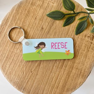 Personalized Keychain | Kids Keychain | Kids Lunchbox Tag | Custom Key Chain | Custom Lunchbox Tag | Name Key Chain | Princess | Fairy