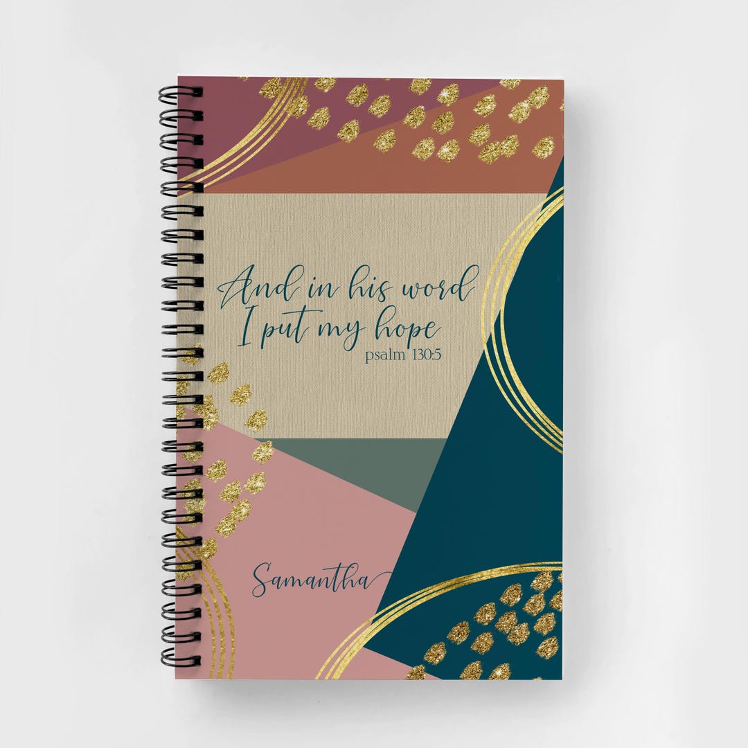 Personalized Spiral Notebook | Scripture Journal | Custom Bible ...