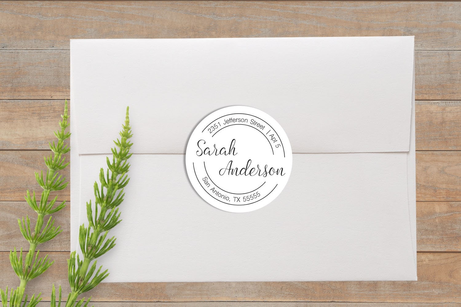 return-address-labels-round-address-label-envelope-seal-etsy