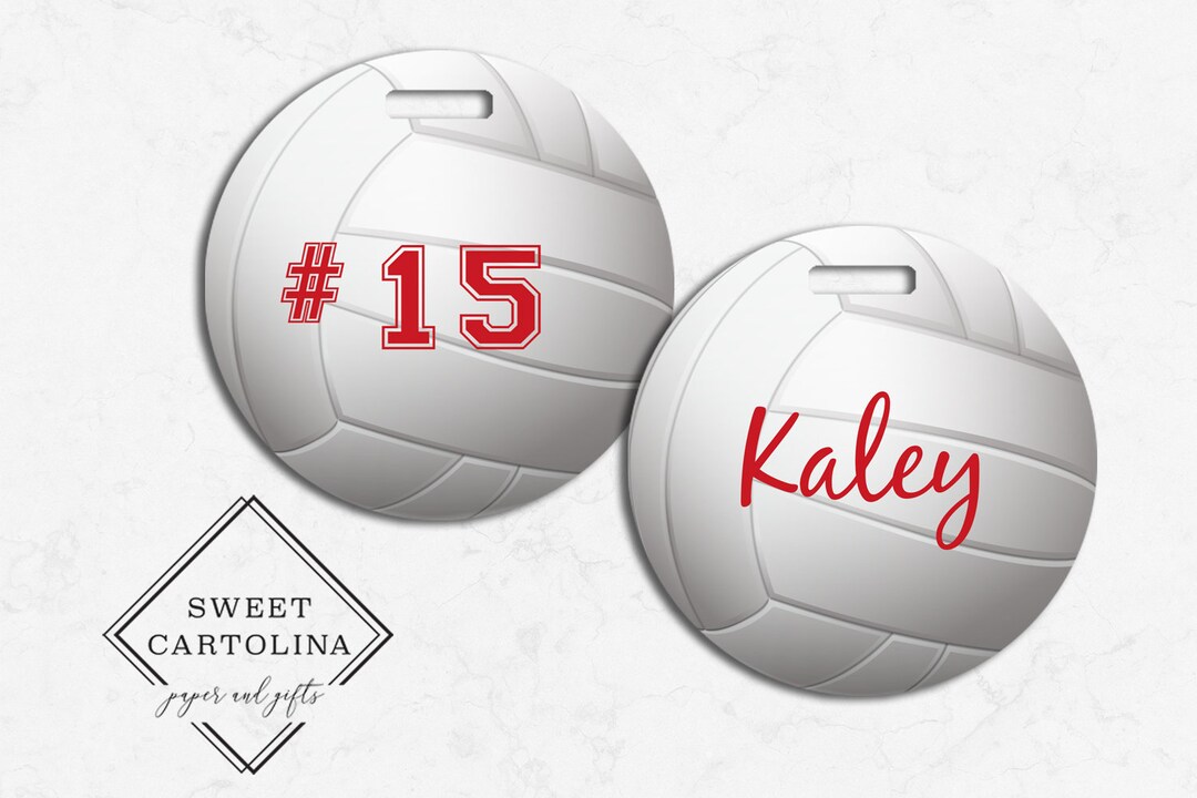 Volleyball Luggage Tag Personalized Bag/luggage Tag Kids Backpack Tag