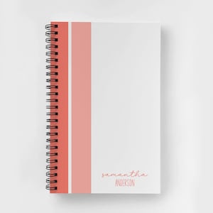 Personalized Spiral Notebook | Personalized Journal | Custom Journal Spiral Notebooks | Personalized Gifts | Color Block