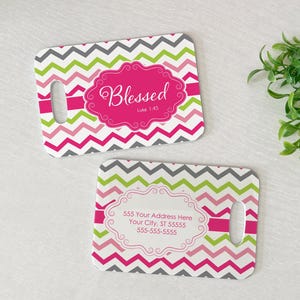 Luggage Tag | Personalized Bag/Luggage Tag | Scripture Luggage Tag | Diaper Bag Tag | Custom Bag Tag | Travel Accessory | Blessed