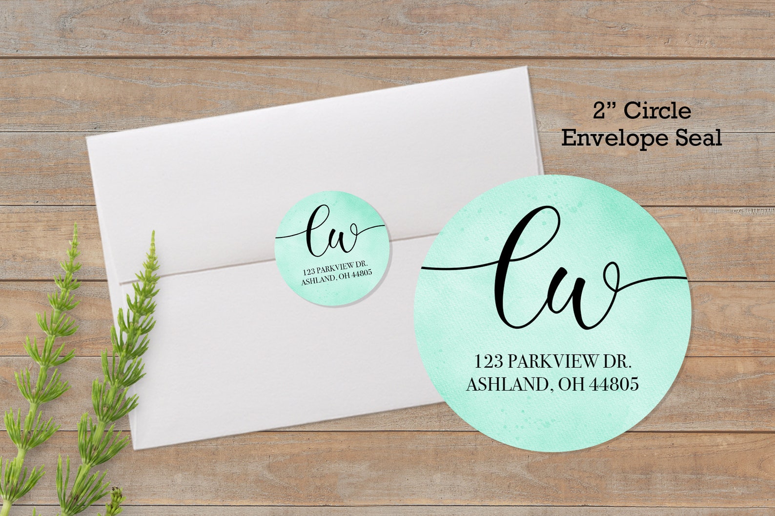 Return Address Labels Round Address Label Envelope Seal Etsy