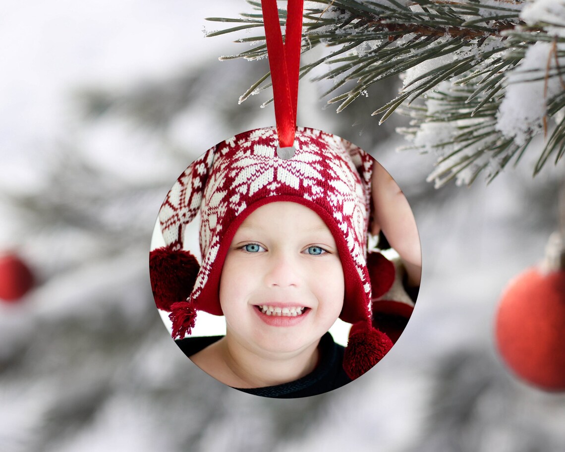 Photo Ornament Personalized Photo Ornament Custom Ornament Etsy