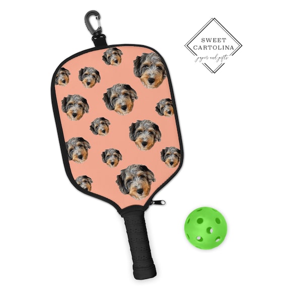 custom pickleball paddle cover, pickleball paddle sleeve, pickleball gift, sports cover, personalized pickleball paddle cover