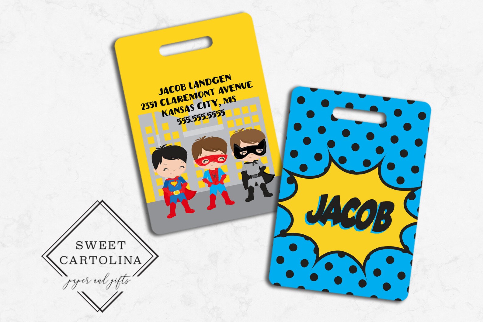 Luggage Tag Personalized Bag/luggage Tag Kids Backpack Tag Etsy