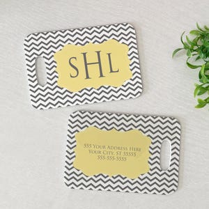 Luggage Tag | Personalized Bag/Luggage Tag | Monogram Luggage Tag | Diaper Bag Tag | Custom Bag Tag | Travel Accessory | Sassy Chevron