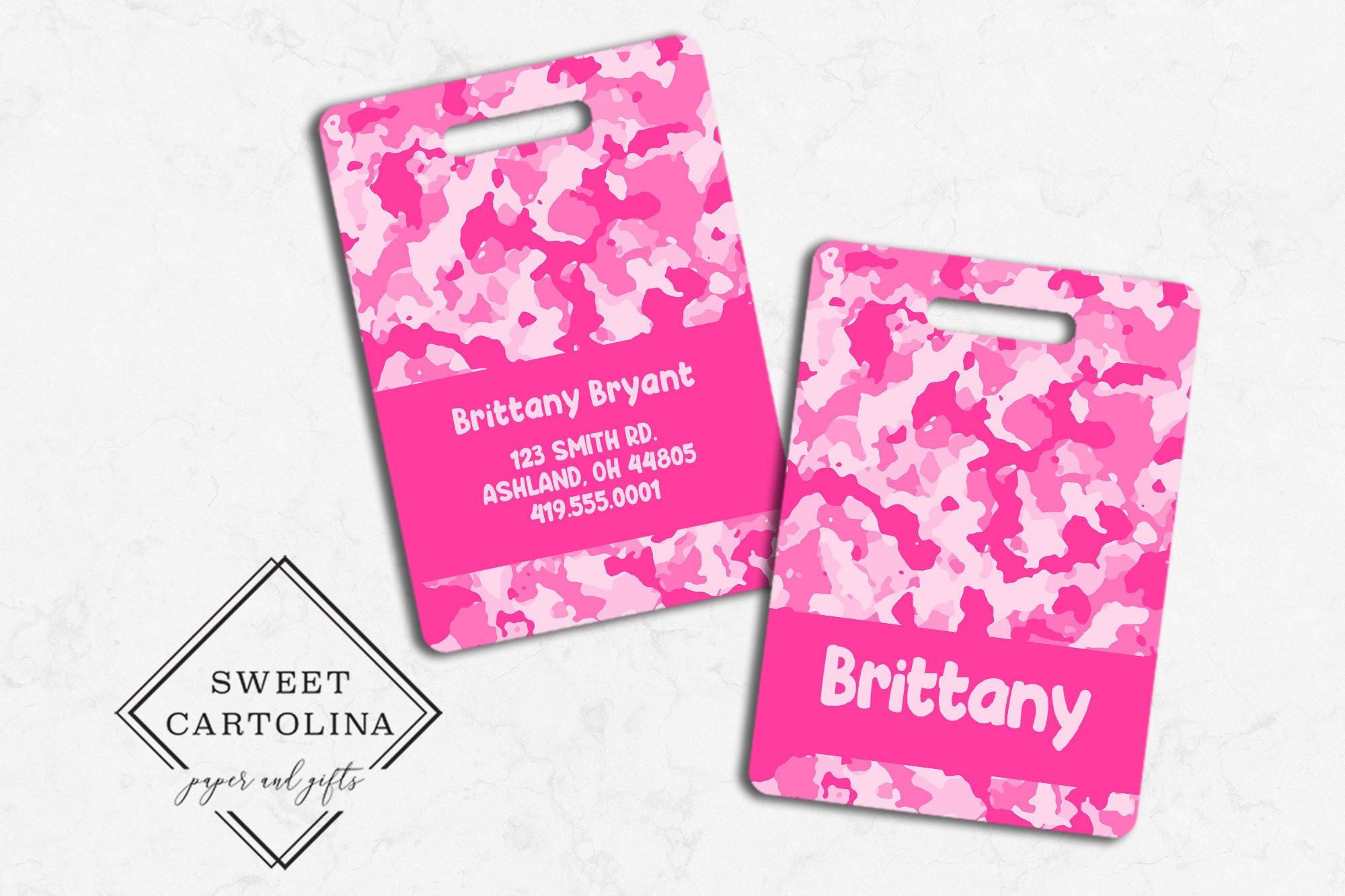 childrens luggage tag