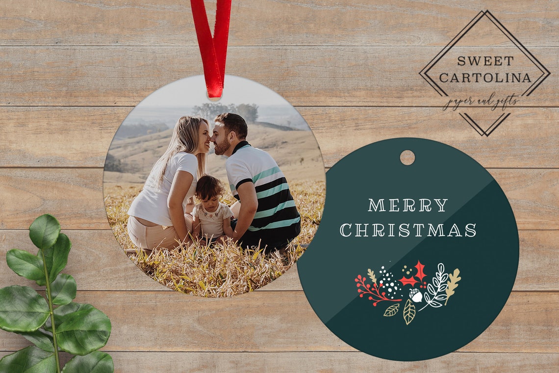 Photo Ornament Personalized Photo Ornament Custom Ornament Etsy