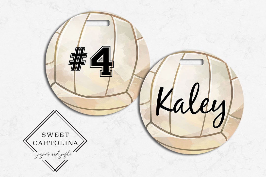 Volleyball Luggage Tag Personalized Bag/luggage Tag Kids Backpack Tag