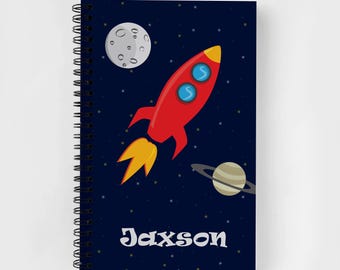 Kids Personalized Spiral Notebook | Personalized Journal | Custom Journal Spiral Notebooks | Gift for Kid | Space and Planets