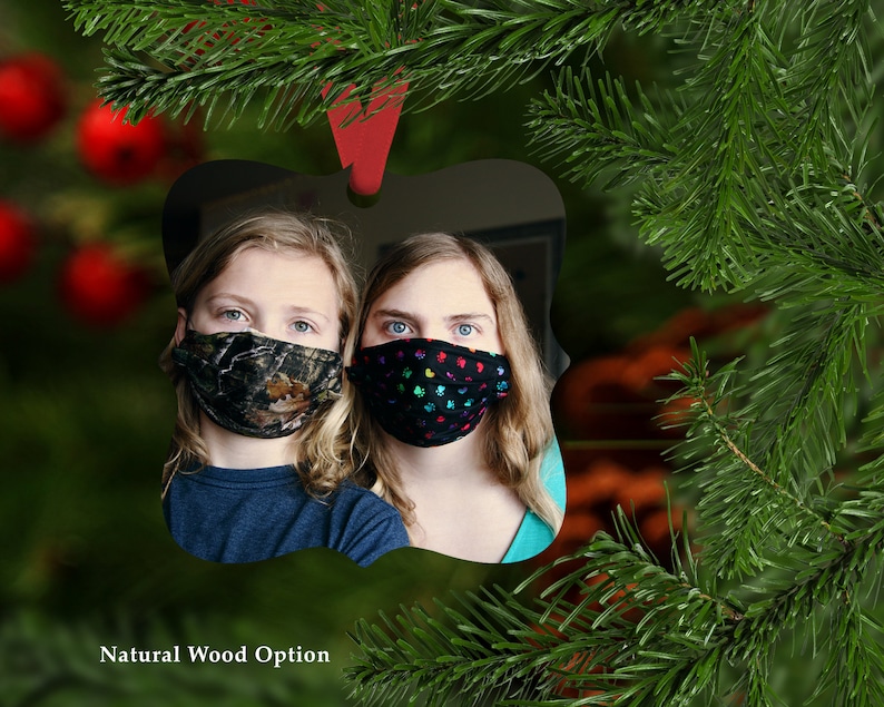 Pandemic Ornament Personalized Photo Ornament Quarantine Holiday Gift 2020 Covid Photo Ornament Custom Ornament Pandemic