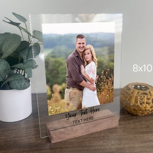 Personalized Photo Gift, Couple Gift, Gift for Him, Photo Wedding Gift, Photo Frame, Gift for Her, Gifts for Mom, Clear Acrylic Photo image 5