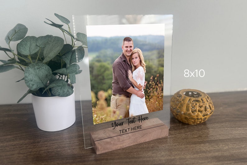 Personalized Photo Gift, Couple Gift, Gift for Him, Photo Wedding Gift, Photo Frame, Gift for Her, Gifts for Mom, Clear Acrylic Photo image 5