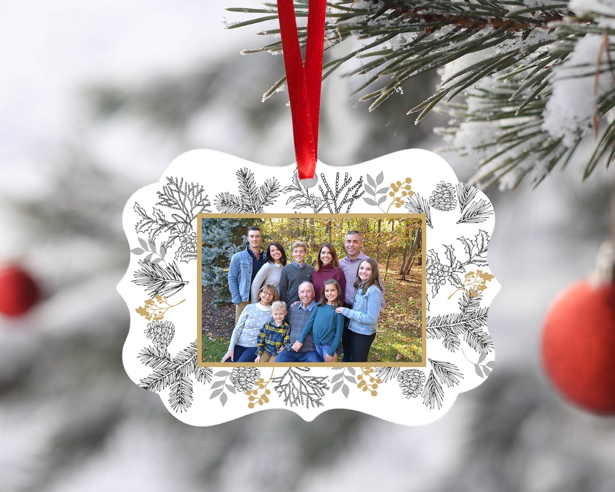 Photo Ornament Personalized Photo Ornament Custom Ornament Etsy