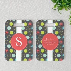 Luggage Tag | Personalized Bag/Luggage Tag | Kids Backpack Tag | Diaper Bag Tag | Custom Bag Tag | Travel Accessory | Retro Pop Design
