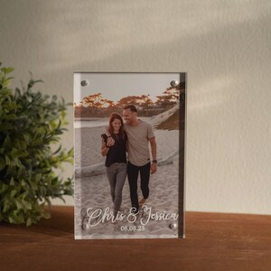 Personalized Love Photo Couple Music Fridge Magnet, Unique Gift For