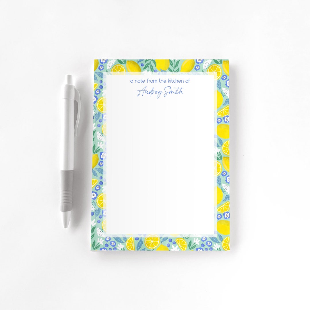 Writing Pad Customized Personalized Notepad, Custom Notepad, Personalized Stationery, Writing ...