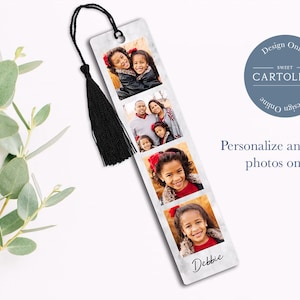 Personalized Bookmark, Custom Bookmark, Photo Bookmark, Personalized Gift, Readers gift, Gift for Mom, Metal Bookmark, Simply Sweet