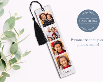 Personalized Bookmark, Custom Bookmark, Photo Bookmark, Personalized Gift, Readers gift, Gift for Mom, Metal Bookmark, Simply Sweet