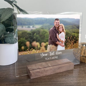 Personalized Photo Gift, Couple Gift, Gift for Him, Photo Wedding Gift, Photo Frame, Gift for Her, Gifts for Mom, Clear Acrylic Photo image 6