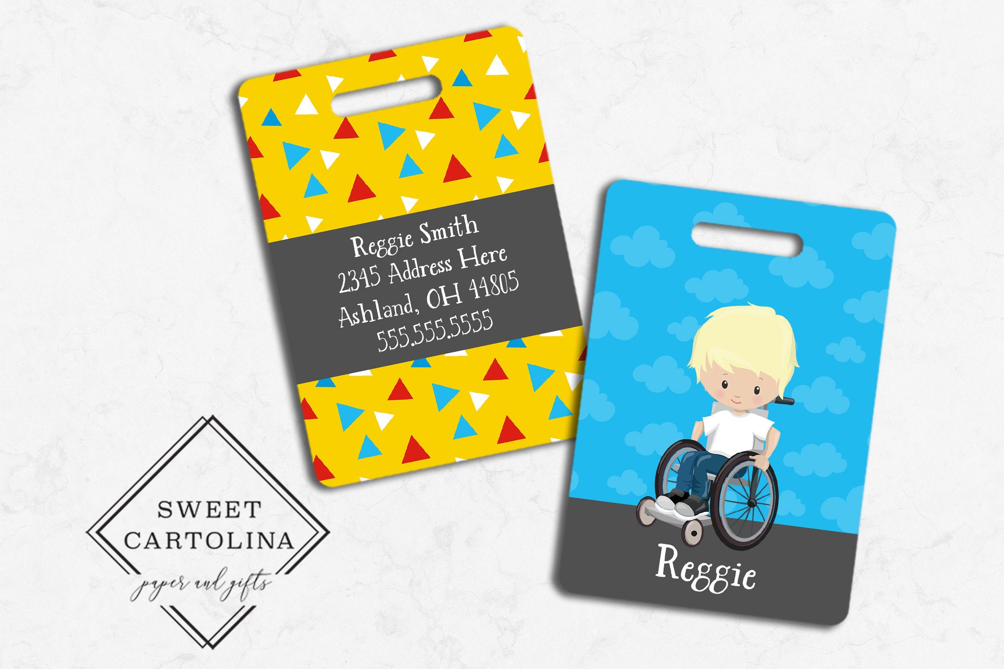 Luggage Tag Personalized Bag/Luggage Tag Kids Backpack Tag Etsy