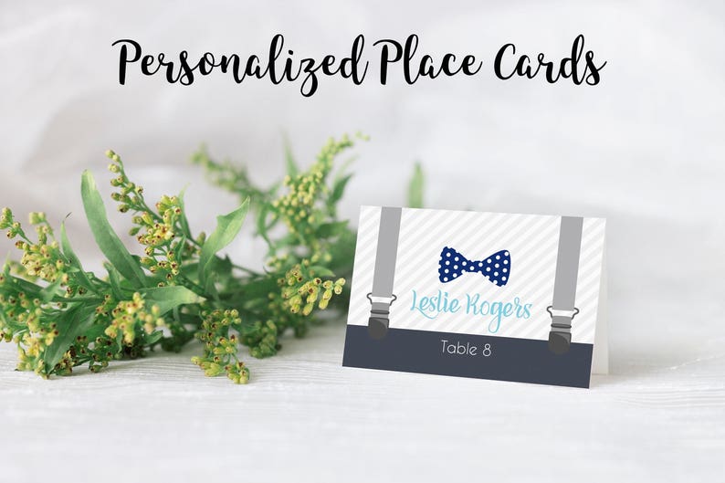 Baby Shower Place Cards Seating Card Folded Name Cards | Etsy