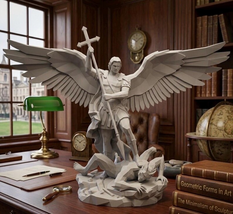 Saint Michael Archangel 3D Model STL – Religious Christian Figurine ...