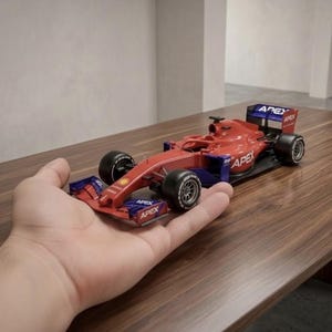 F1 Style Racing Car STL Model, Open Wheel Design (3D Printable)