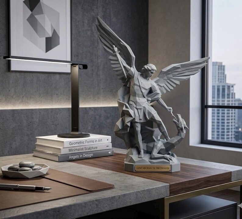 Saint Michael Archangel 3D Model STL – Religious Christian Figurine ...