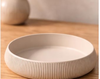 Japandi Schale Organizer | Minimalistische Dekoschale | Schlüsselablage modern | Schmuckschale | Skandi Deko Tablett rund
