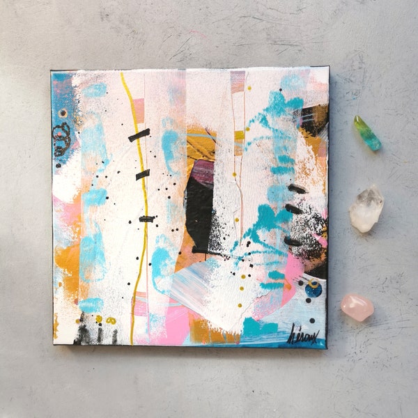 Original artwork • Abstract painting • Contemporary abstract art • 10x10" canvas