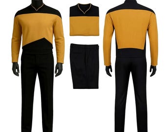 Star Trek TNG Uniform | Next Generation Command Costume | Star Fleet Captain Cosplay for Events