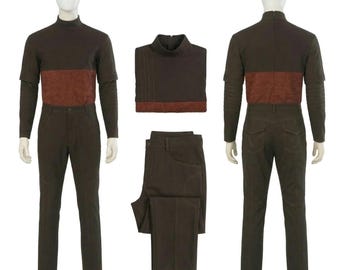 Traje de vuelo de Din Djarin Mandalorian para cosplay con chaleco antibalas y accesorios. Disfraz de cazarrecompensas de Star Wars.